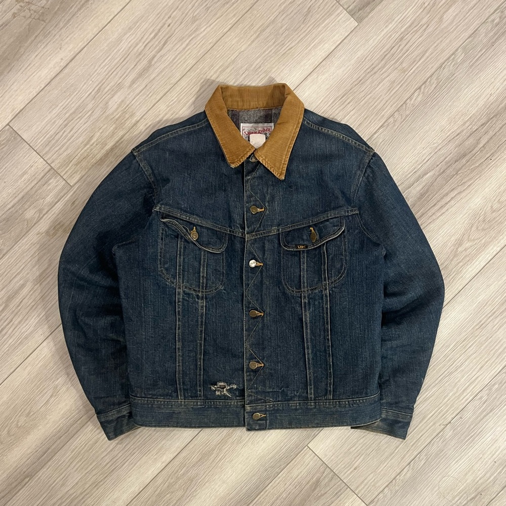 Vintage Lee Storm Rider Denim Jacket Blanket Lined